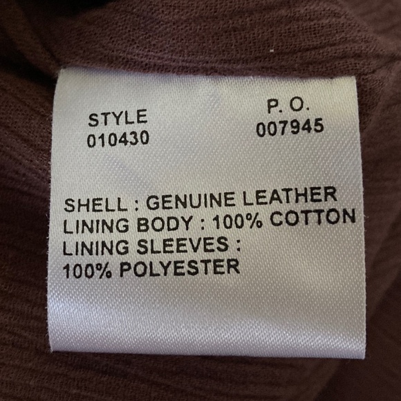 Bagatelle Leather Double Zip Front Jacket/Chocolate/Size 12/EUC/WORN ONCE!!! - Picture 8 of 9